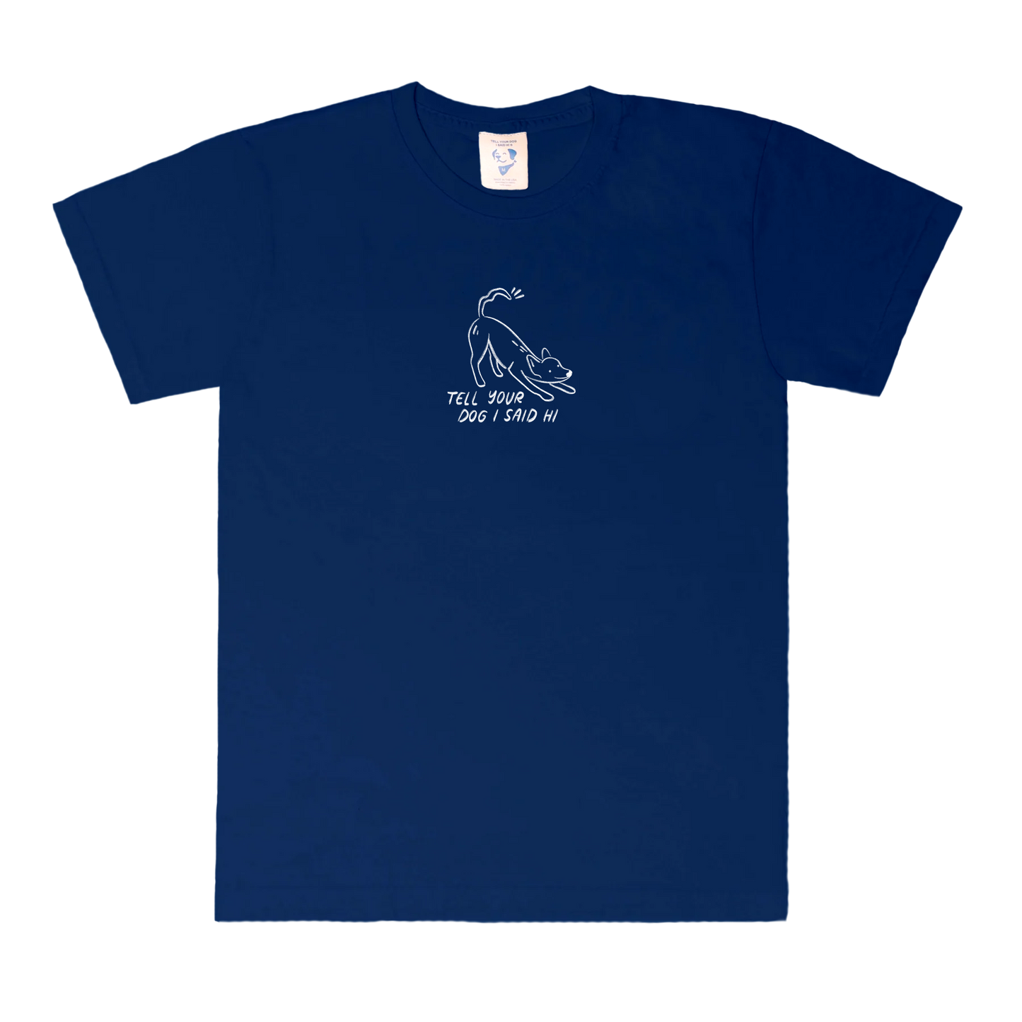 Waggy Tee - Navy
