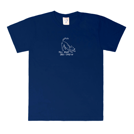 Waggy Tee - Navy