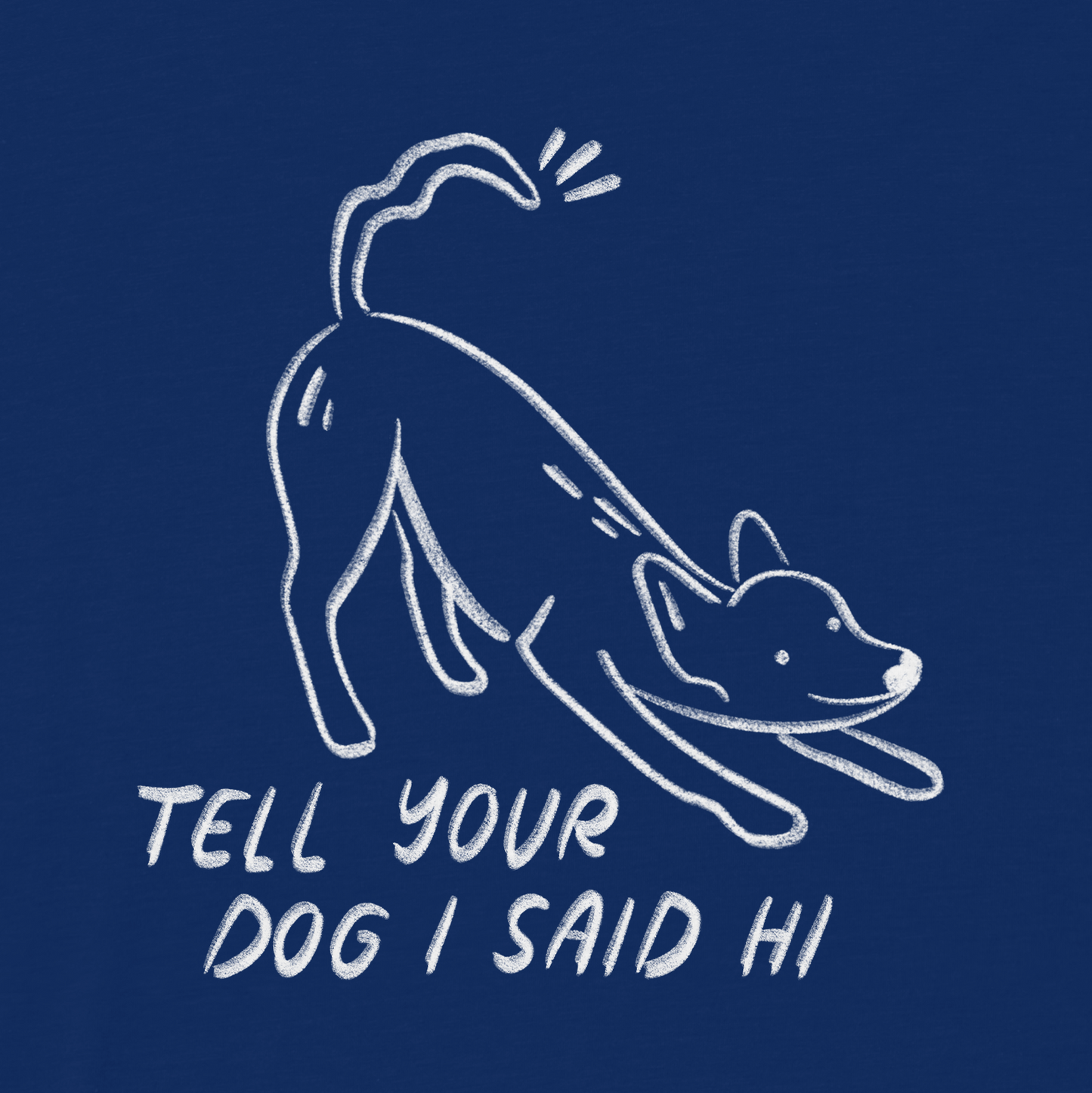 Waggy Tee - Navy
