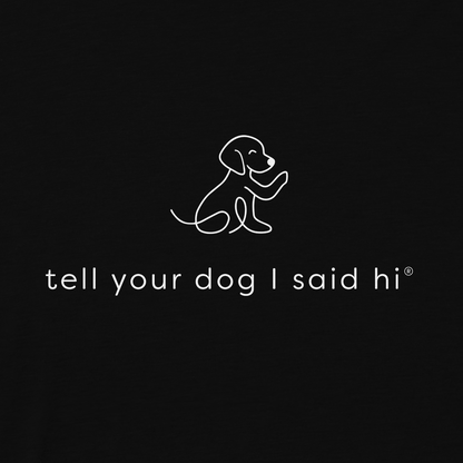 Waving Dog Hoodie - Black