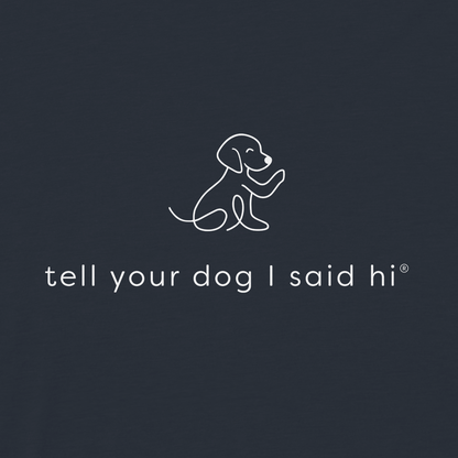 Waving Dog Crewneck - Navy