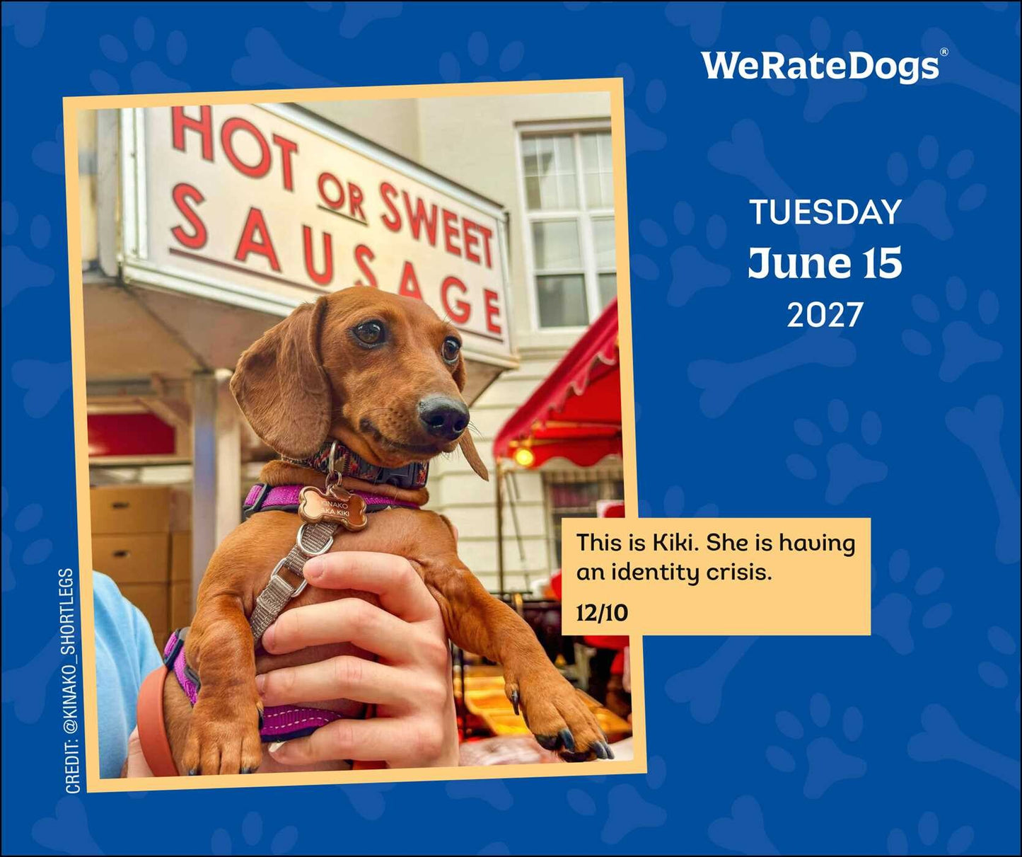 2027 WeRateDogs Day-to-Day Calendar
