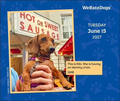 2027 WeRateDogs Day-to-Day Calendar