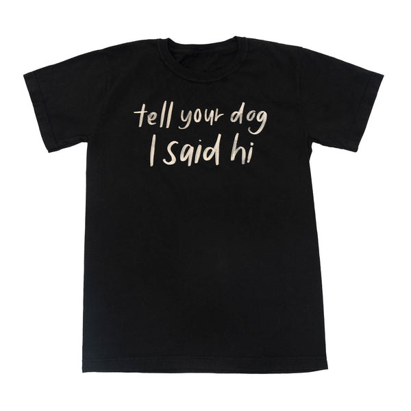 Handwritten Tee Black WeRateDogs