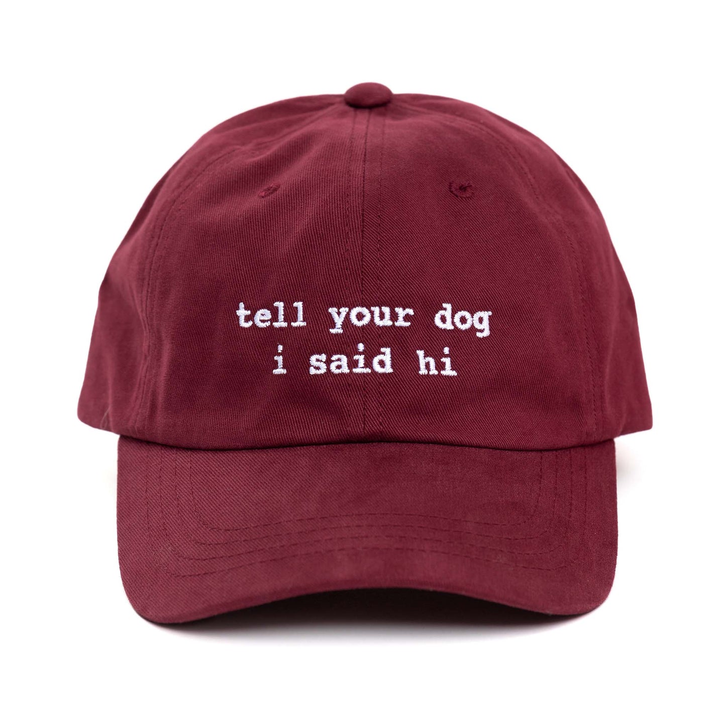 Maroon Hat - lowercase