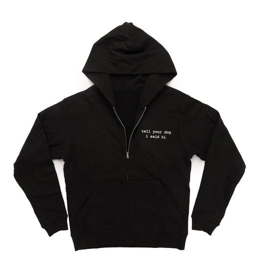 Zip Hoodie - Black