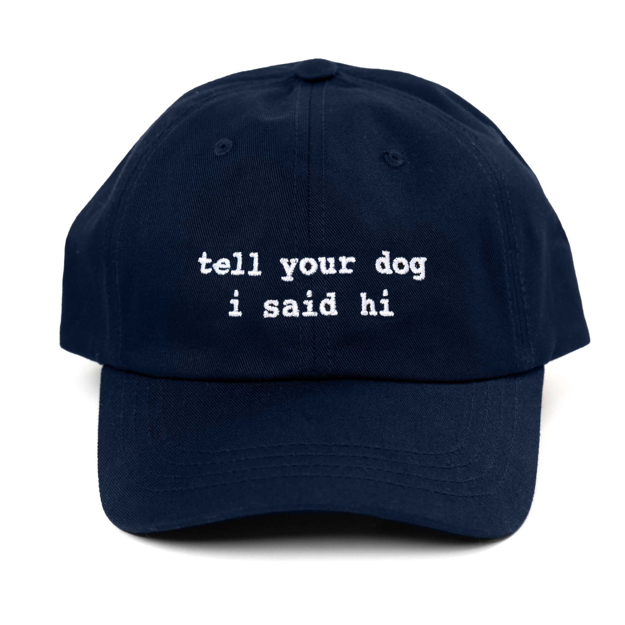 Navy Hat - lowercase