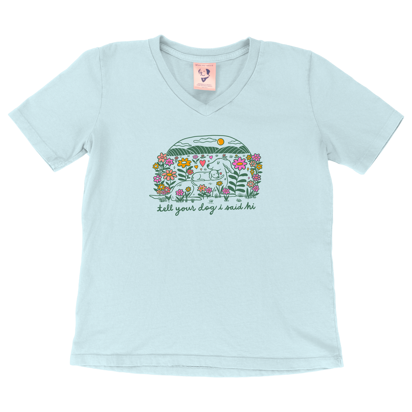 Meadow Cuddle Womens V-Neck - Spun Sugar