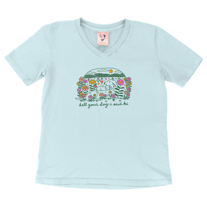 Meadow Cuddle Womens V-Neck - Spun Sugar