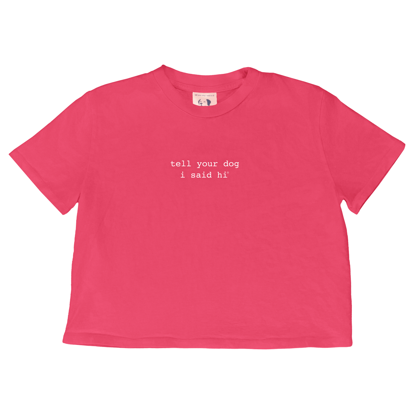 Classic Crop Top - Hibiscus