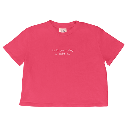 Classic Crop Top - Hibiscus