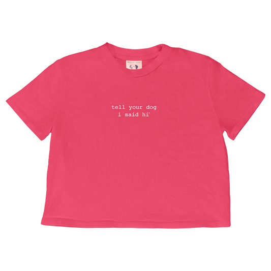 Classic Crop Top - Hibiscus