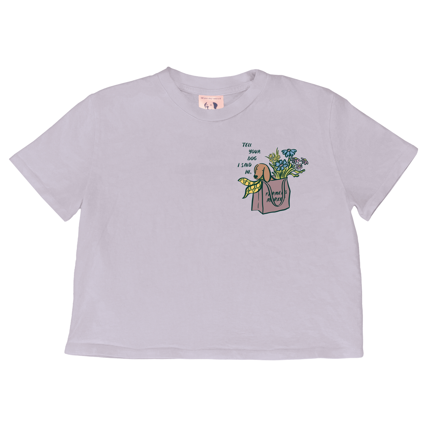 Farmers Market Crop Top - Lavender
