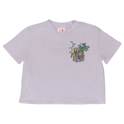 Farmers Market Crop Top - Lavender
