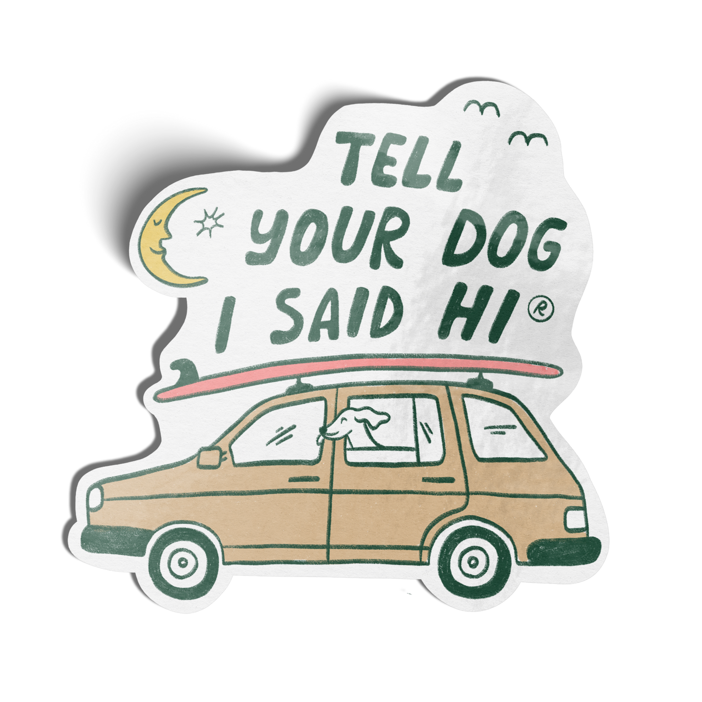 Road Trip Doodles Sticker