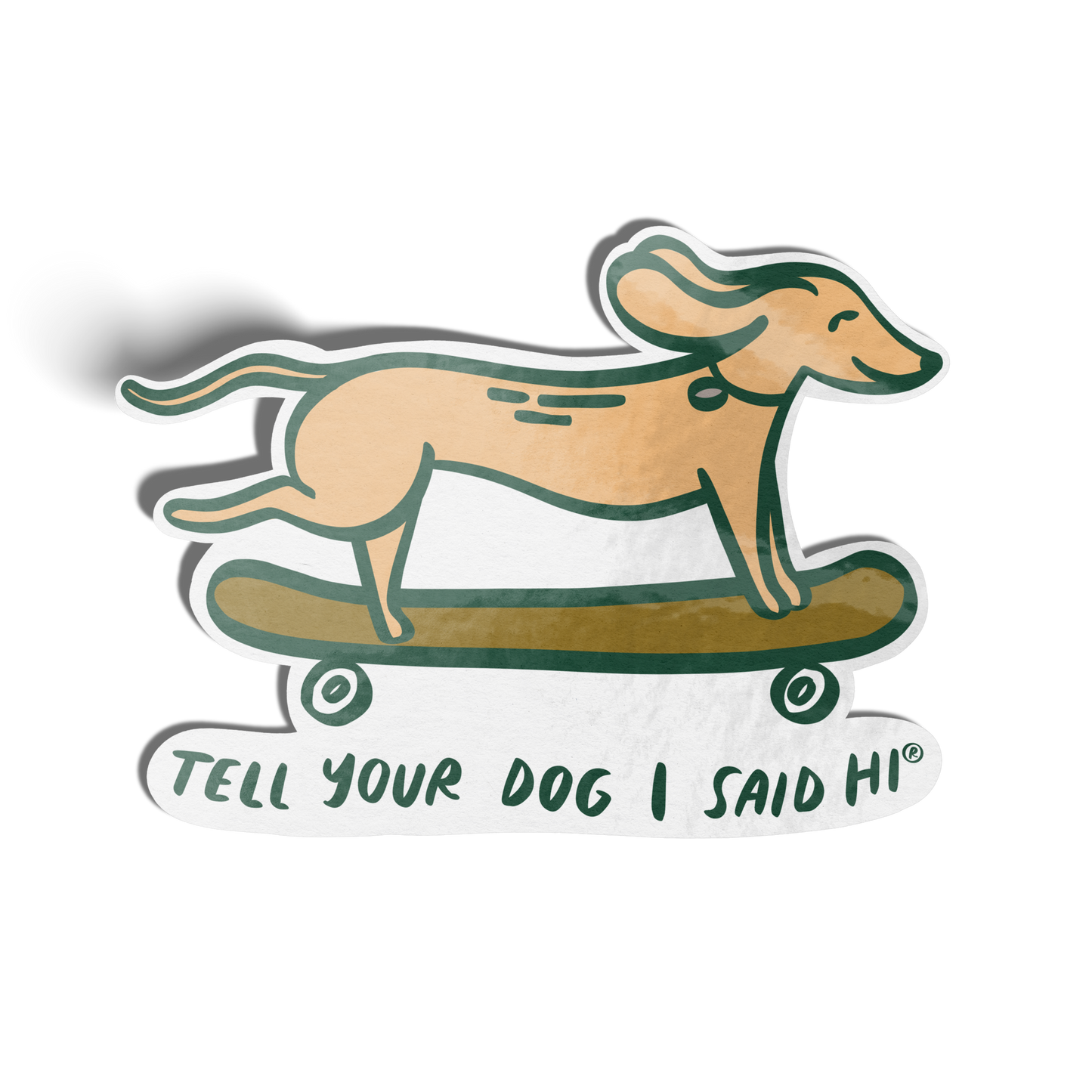Skateboard Dog Sticker