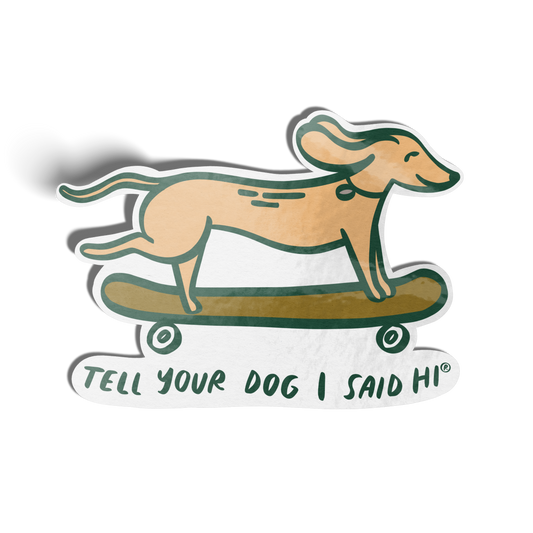 Skateboard Dog Sticker