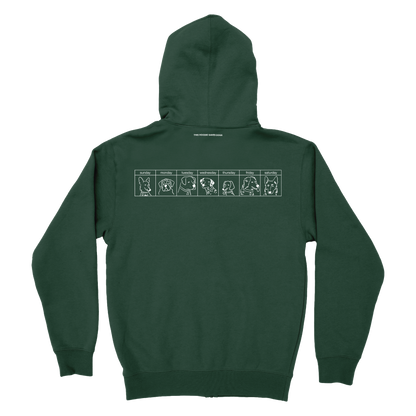 The Dogs Were Good Again Zip Hoodie - Alpine Green