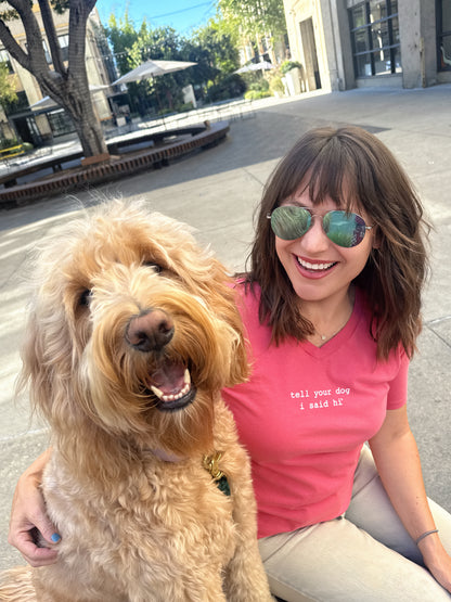 Classic V-neck Women's Tee - Pink