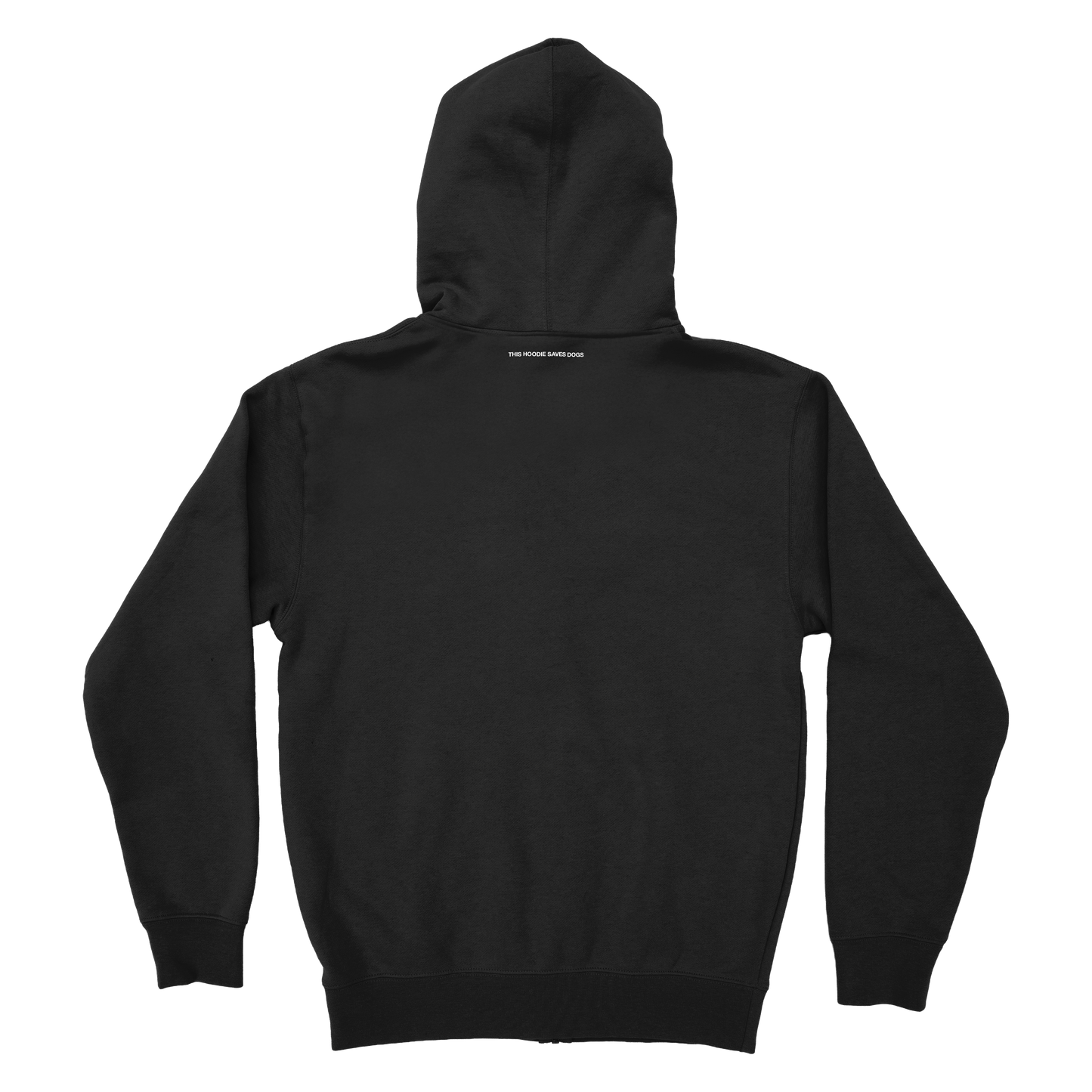 Candy Heart Zip Hoodie - Black