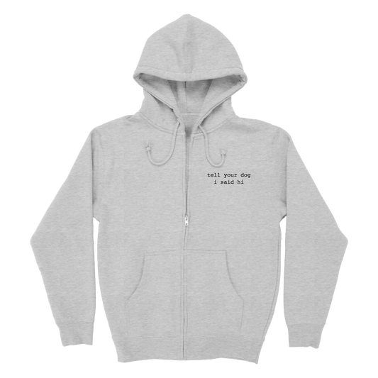 Zip Hoodie - Heather Grey