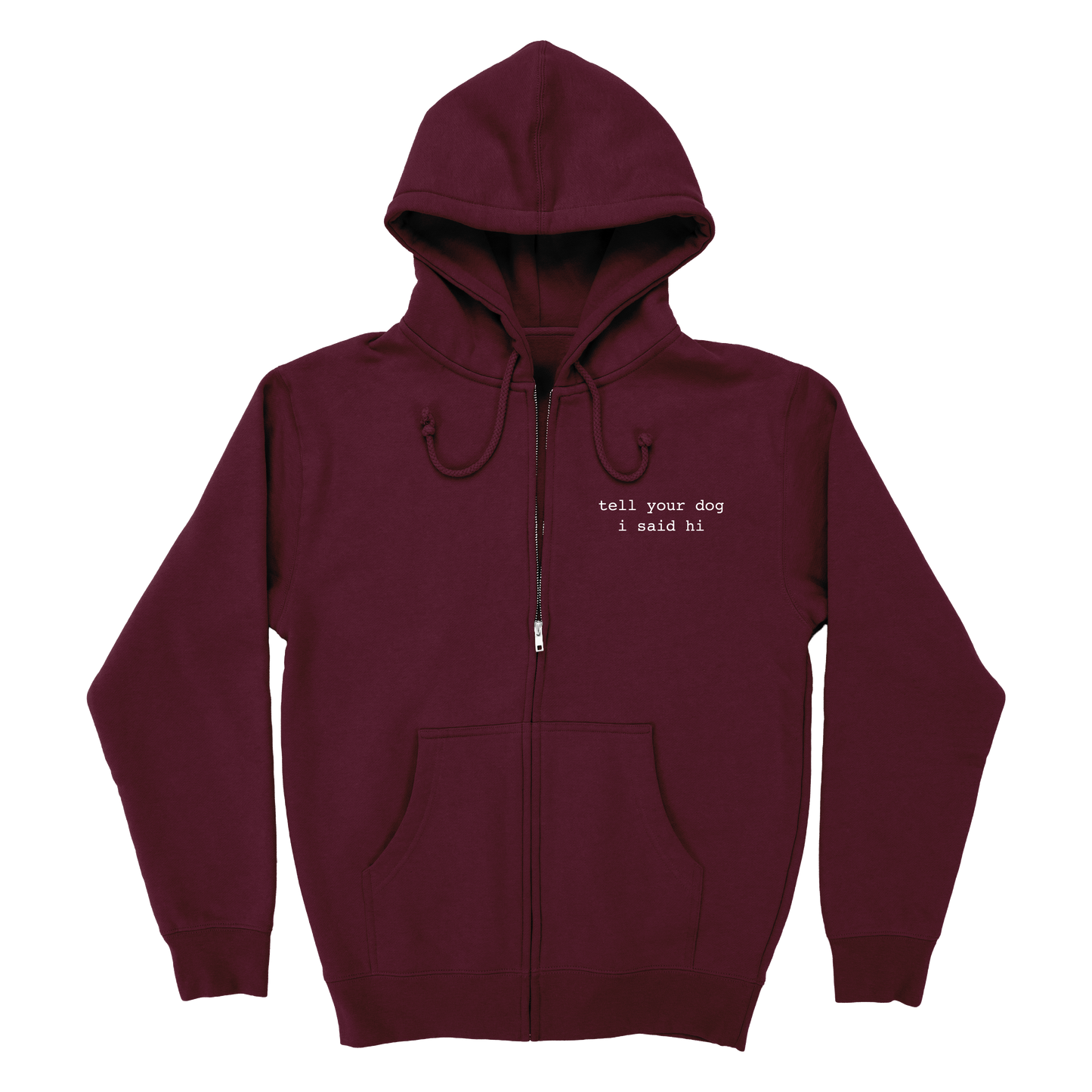 Zip Hoodie - Maroon