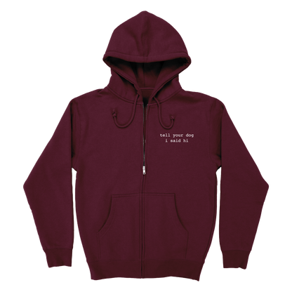 Zip Hoodie - Maroon