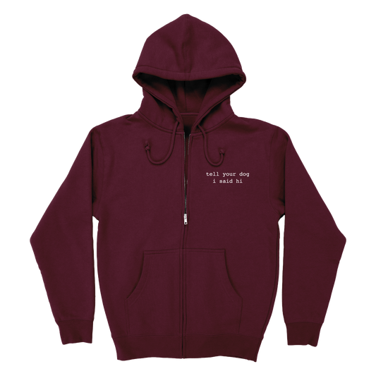 Zip Hoodie - Maroon