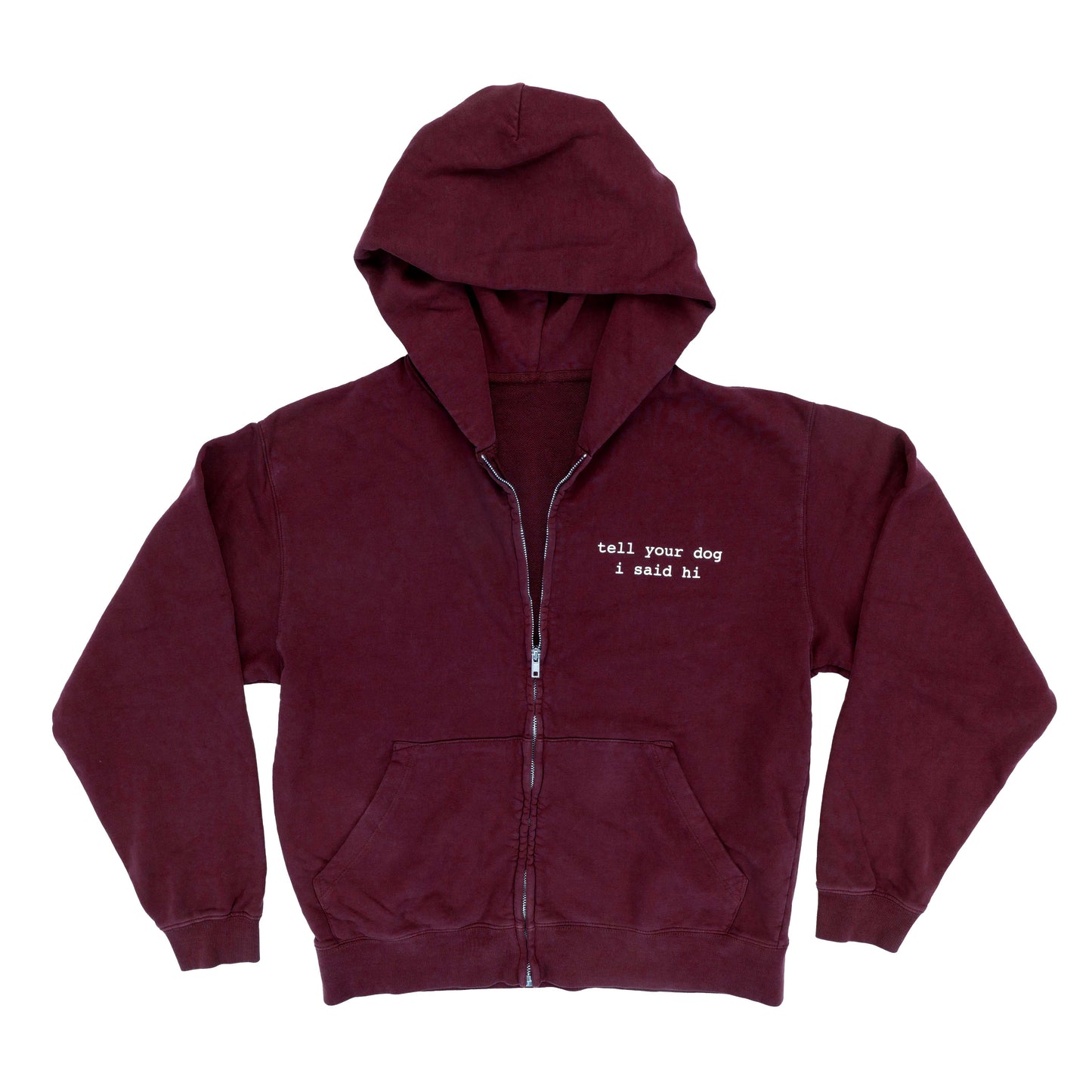 Zip Hoodie - Maroon