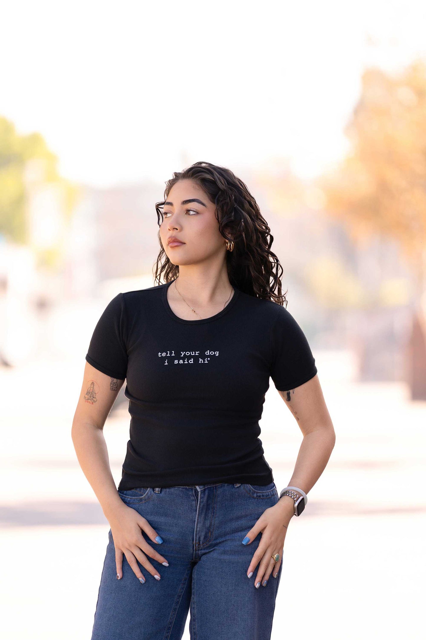 Classic Women’s ‘90s Baby Tee - Black