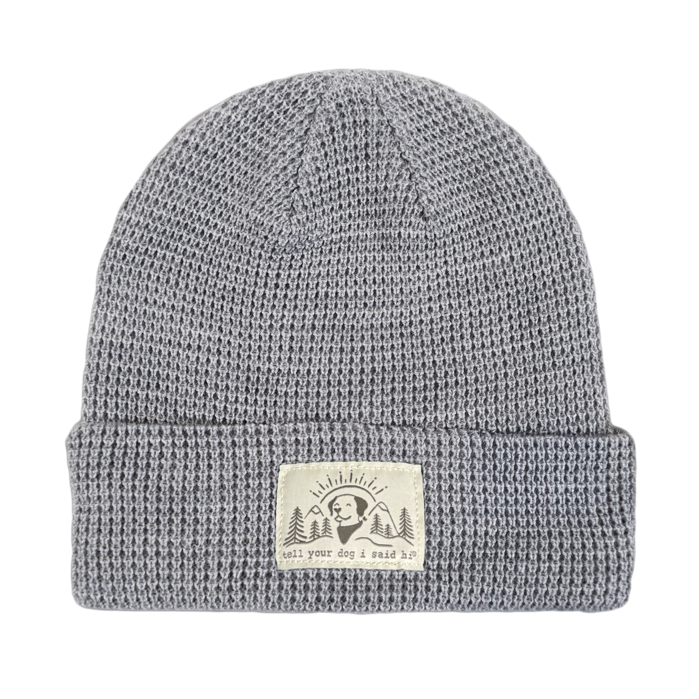 Summit Pup Waffle Beanie - Grey