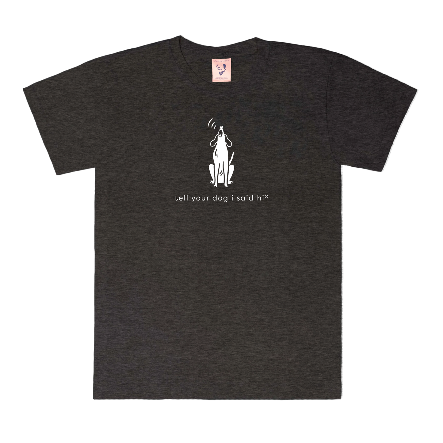 Howling Dog Tee - Charcoal Heather