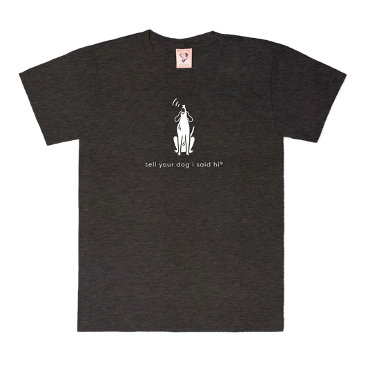 Howling Dog Tee - Charcoal Heather