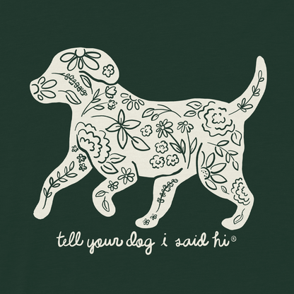 Garden Silhouette Tee - Dark Green