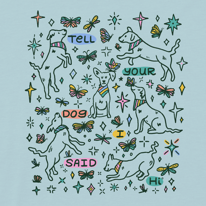 Rainbow and Butterflies Tee - Spun Sugar