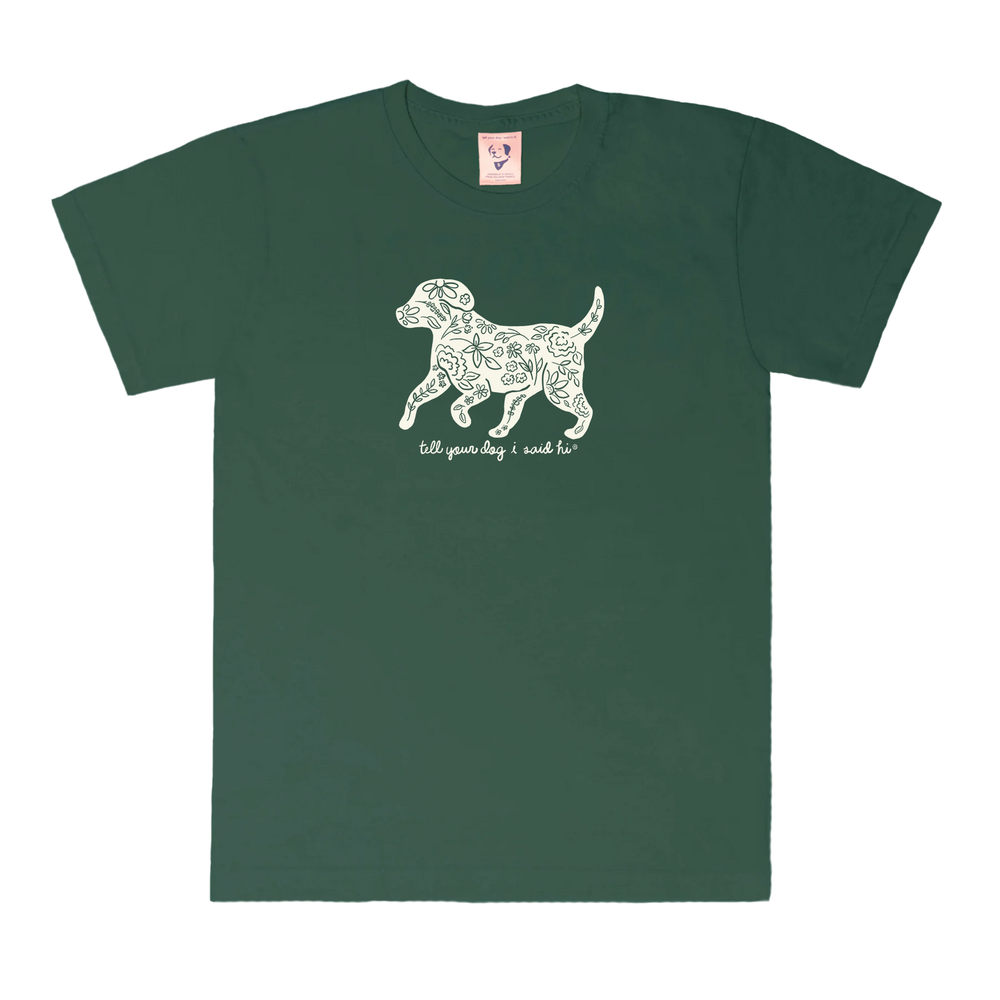 Garden Silhouette Tee - Dark Green