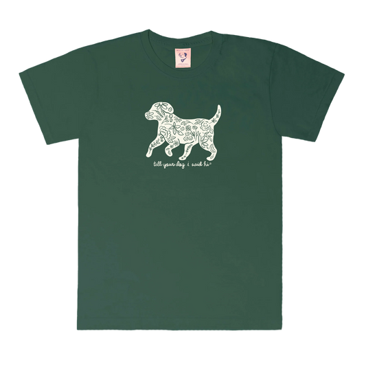Garden Silhouette Tee - Dark Green