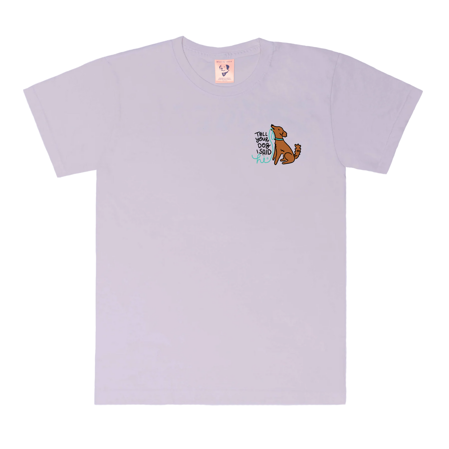 Leash Dog Tee - Lavender