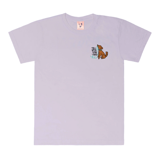 Leash Dog Tee - Lavender