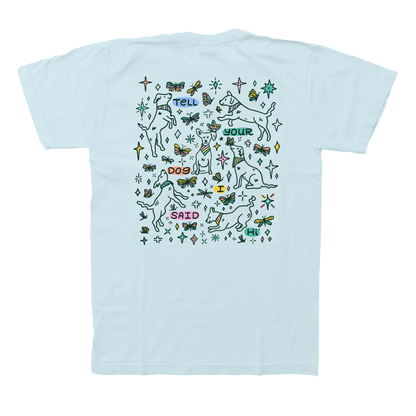 Rainbow and Butterflies Tee - Spun Sugar