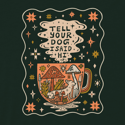 Cup of Cozy Pocket Long Sleeve - Dark Green