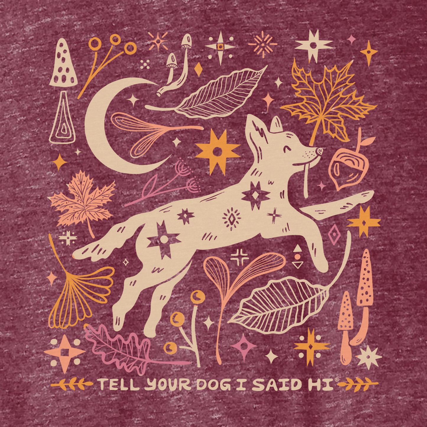 Fall Harvest Burnout V-Neck - Heather Burgundy