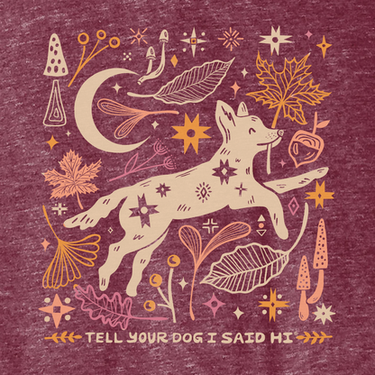Fall Harvest Burnout V-Neck - Heather Burgundy