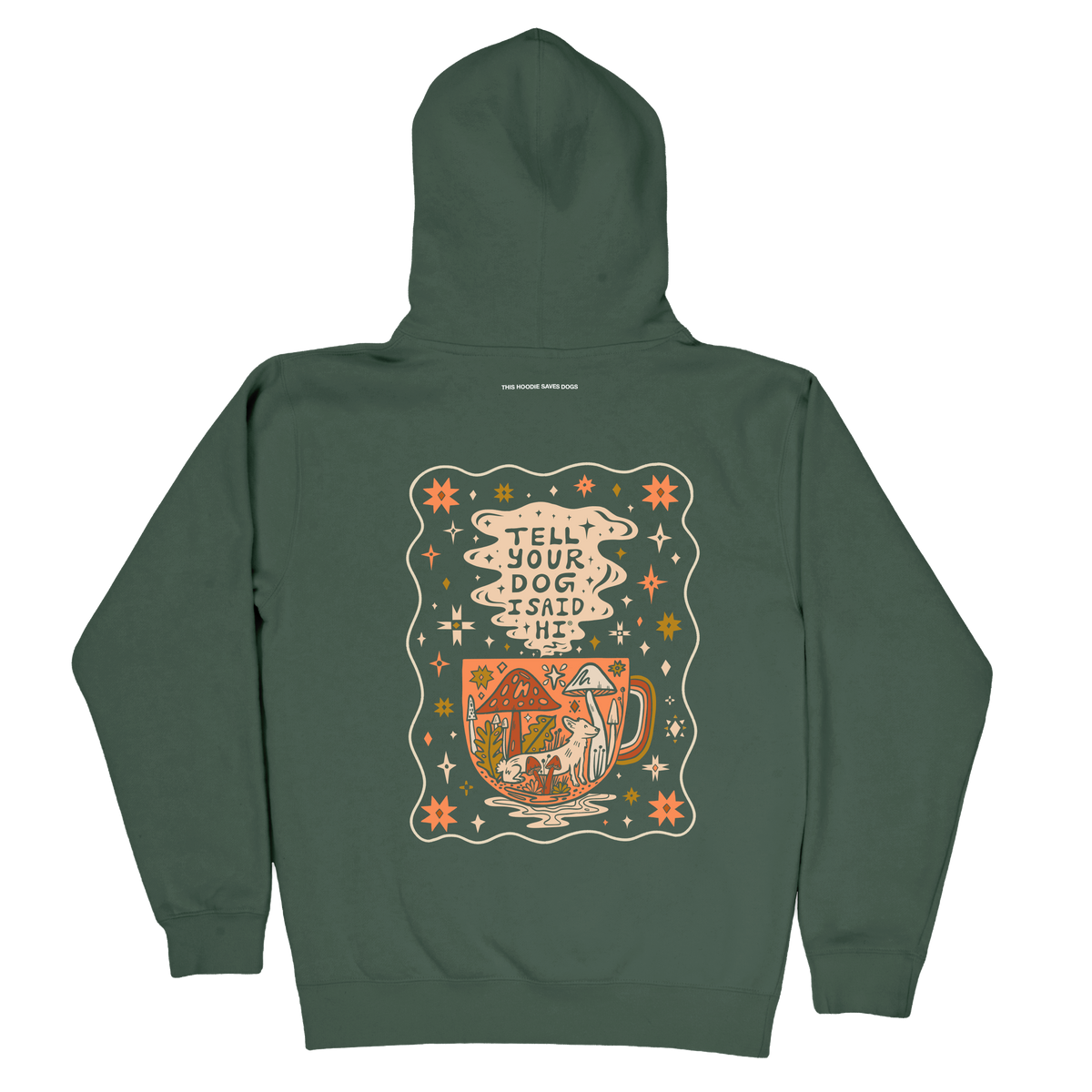 Cup of Cozy Hoodie - Alpine Green