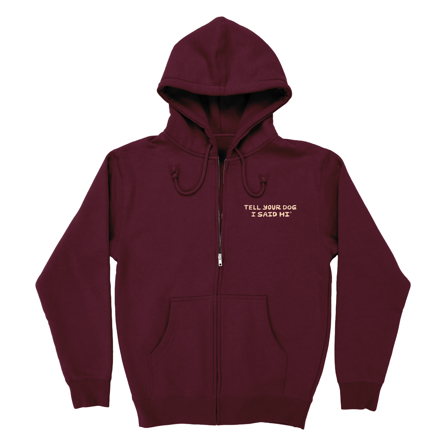Fall Harvest Zip Hoodie - Maroon
