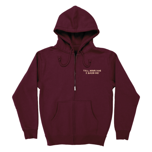 Fall Harvest Zip Hoodie - Maroon