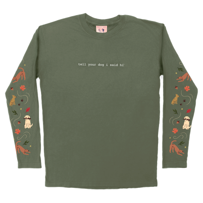 In the Leaves Long Sleeve - Moss Green