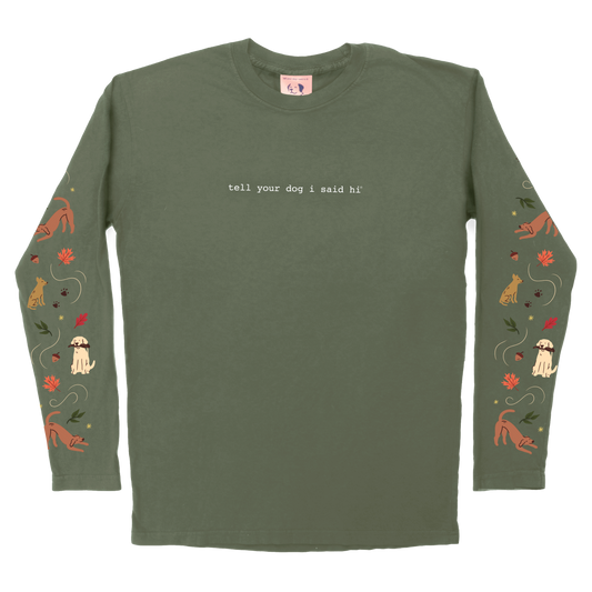 In the Leaves Long Sleeve - Moss Green