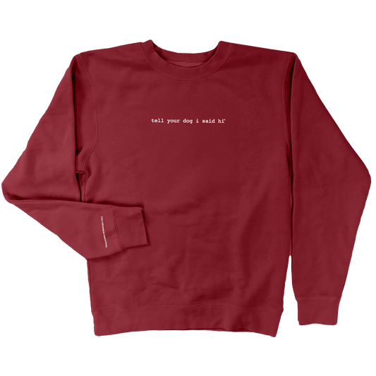 Classic Crewneck - Cherry Wine