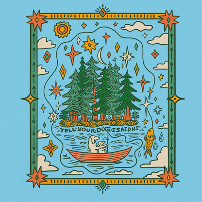 Fishing Trip Tee - Light Blue